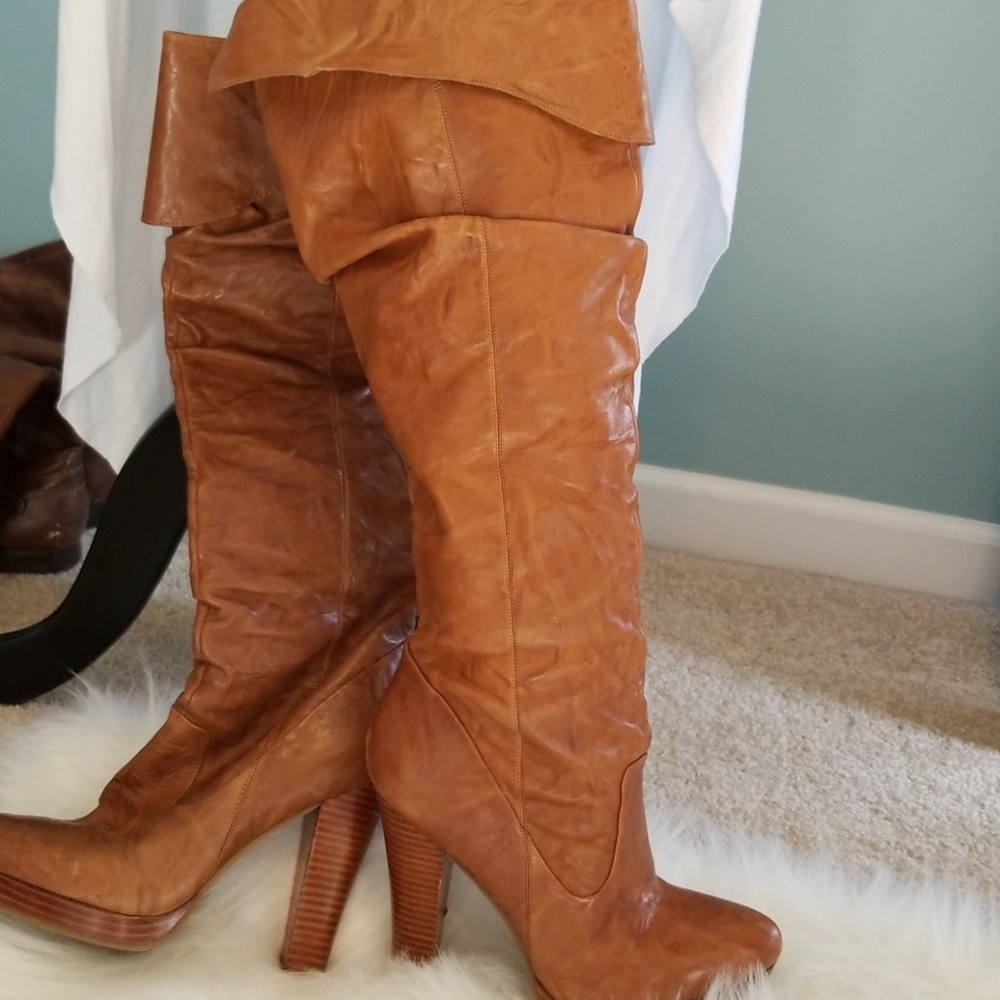 Jessica Simpson Caramel Heeled Boots